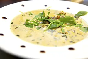 Food Photography Details Prints: A soup served