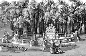 Danube River Source Prints: The source of the Danube, in Donaueschingen