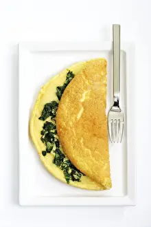 Spinach Omelet Prints: Spinach omelet