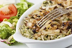 Food Photography Fork Prints: Spinach spaetzle with fork