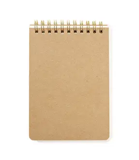 Bright White Background Prints: Spiral notepad Isolated on white background