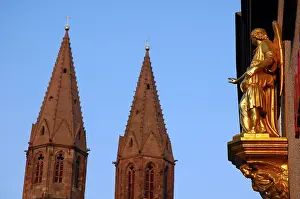 Gothic Church Architecture Prints: Two spire