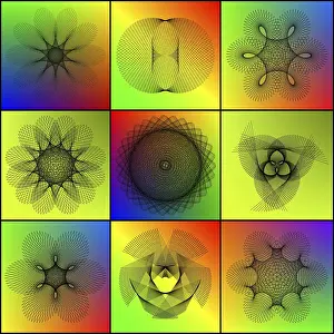 Abstract Illustration Prints: Spirography