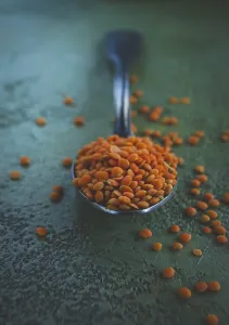 Textured Surface Prints: A spoon rests on a textured surface