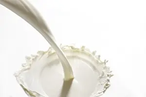 Nutrition Food Photography Prints: Spray of milk