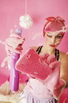 Spring Cleaning Prints: Spring-cleaning in pink
