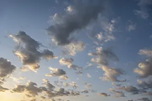 Nice Weather In Germany Prints: Spring clouds, shortly in front of sunset