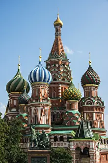 Red Square Russia Prints: St. Basil's cathedral on the red square