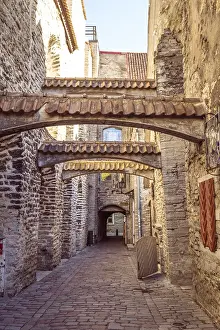 Prints of The St Catherine's Passage is historical cobbled street in the old town of Tallinn, Estonia The St Catherine's Passage is historical cobbled street in the old town of Tallinn, Estonia Estonia Prints: Historical Print of St Catherine's Passage in Tallinn