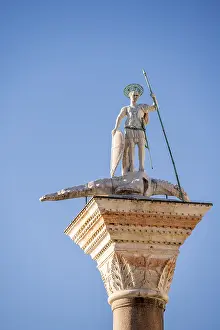 Venice Landmark Prints: St. Mark's Column, Venice
