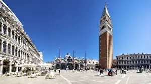 UNESCO World Heritage Venice Prints: St. Mark's Square with Bell Tower