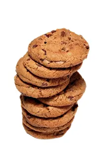 USA Food Photography Prints: A stack of biscuits with chocolate filling
