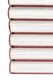 Stack Of Books Isolated Prints: Stack of books isolated on a white background