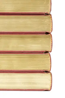 Stack Of Books Isolated Prints: Stack of books isolated on a white background