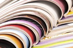 Ecofriendly Waste Separation Prints: Stack of magazines, poland