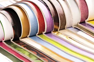 Waste Separation And Recycling Prints: Stack of open magazines