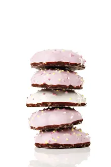 High Calorie Dessert Prints: Stacked gingerbread biscuits