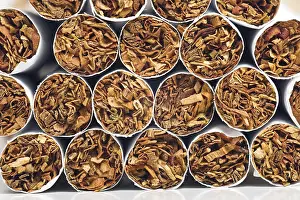 Deserted Factory Prints: Stacks of cigarettes being readied for packaging