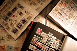 Stamp Collection Prints: Stamp collection
