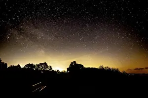 Starry Sky Germany Prints: Starry sky on the dyke of the Dummer