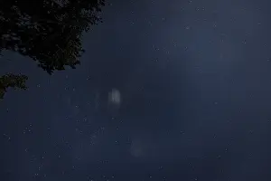 Deserted European Landscape Prints: Starry sky with trees, Ternitz