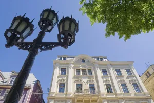 Empty Urban Environment Images Prints: The State Library in the historic centre of Riga