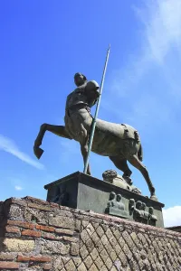 Centaur Statue Prints: Statue of Centaur in the area of the Forum