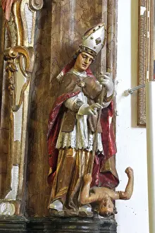 Framed Print : Statue of Saint Print Framed Print : Statue of Saint Print