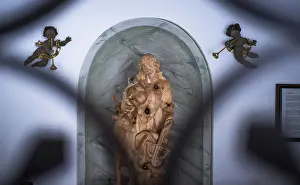 Christian Sculpture Prints: Statue of St Hubert