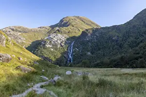 Scottish Highlands Nature Scene Prints: Steall Waterfall, second highest waterfall