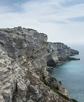 Chalk Cliffs Bonifacio Prints: Steep coast, chalk cliffs, Bonifacio