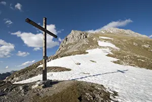 Snow Capped Alps Europe Prints: Steinjoechle looking towards Mt
