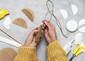 Advent Season Activities Prints: Step 6 Add a string to the inner edge of the ball