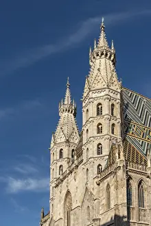 Austria Historic Landmark Prints: Stephansdom, St. Stephen's Cathedral