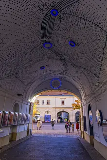 Empty Austrian Streets Prints: The Sternenpassage in the Museumsquartier