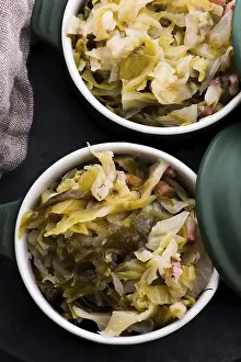 Vegetable Soup Recipe Prints: Stew of white cabbage and bacon