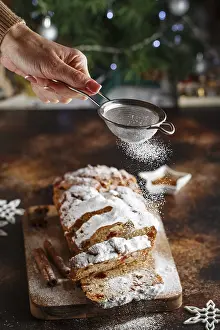 Traditional German Baking Prints: Stollen is fruit bread of nuts