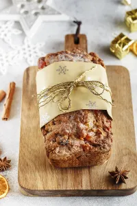 Fruit Bread With Nuts Prints: Stollen is fruit bread of nuts