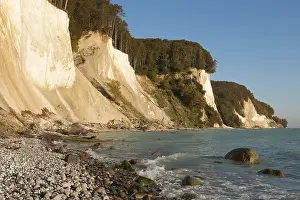 Protected Area East Germany Prints: Stone beach, chalk cliffs and a beech forest