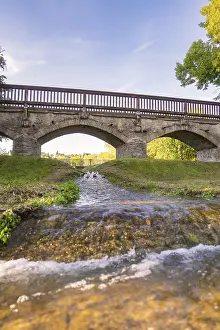 Stone Bridge Germany Prints: Stone bridge over a small river