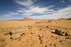 North African Mountains Prints: Stone desert, Libyan Desert, Libya