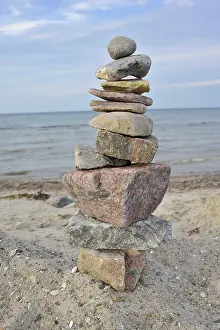 Layered Rock Formations Prints: Stone tower