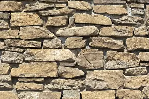 Full Frame Stonewall Image Prints: Stone wall antique architectural background pattern