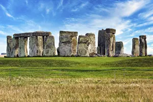 Prints of Stonehenge, Neolithic stone circle, Salisbury Plain, Wiltshire, England, United Kingdom Salisbury Prints: Stonehenge Neolithic Stone Circle Print, Wiltshire, England