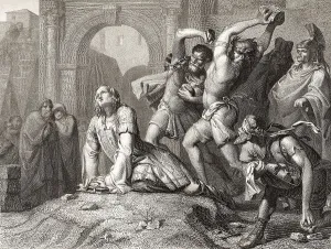 Religious Art History Prints: Stoning of Saint Stephen