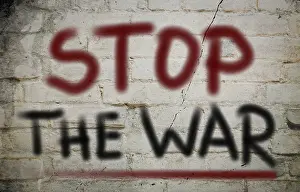 Freedom Of Opinion Image Prints: Stop War Concept