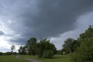 Stormy Atmosphere Germany Prints: Storm front approaching, Hitzacker