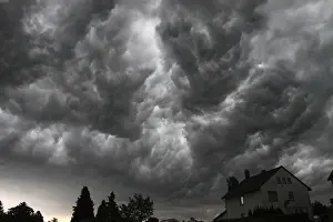 Nimbostratus Cloud Formation Prints: Storm clouds