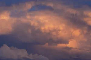 Bavaria Evening Clouds Prints: Storm clouds in the evening light