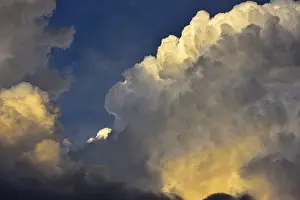 Evening Light In Bavaria Prints: Storm clouds, towering vertical clouds